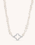 Clover Pearl Necklace