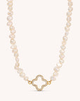 Clover Pearl Necklace