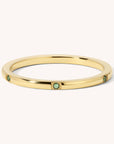 Thin Green Stone Ring