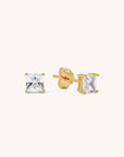 Square CZ Studs