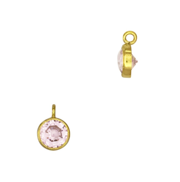 Gold Filled Birthstone Charm 4mm (Various Colors)