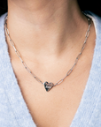 Heart Paperclip Necklace