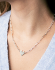 Heart Paperclip Necklace