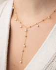 Faux Pearl Lariat