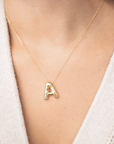 Large Bubble Letter Necklace