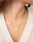 Stainless Steel Engravable Heart Pendant Necklace