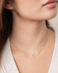 Dainty Pearl Satellite Necklace