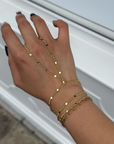 Disco Double Wrap Hand Chain