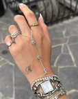 Large CZ Hand Chain