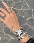 Bar Double Wrap Hand Chain