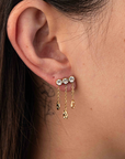 Stainless Steel Raindrop Dangle Earrings
