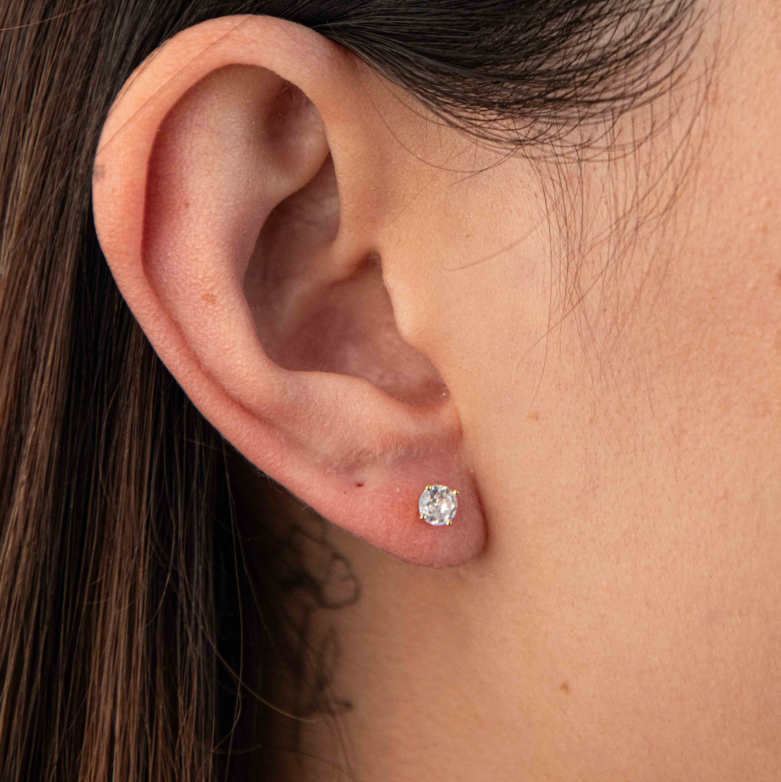 Round CZ Studs