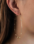 Large CZ Thin Hoops