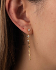 Dangle CZ Chandelier Studs