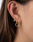 Dangle CZ Chandelier Studs