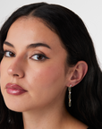 CZ Paperclip Earrings