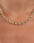 Chunky Rolo CZ Chain