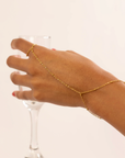 Stainless Steel Satellite Beaded Hand Chain