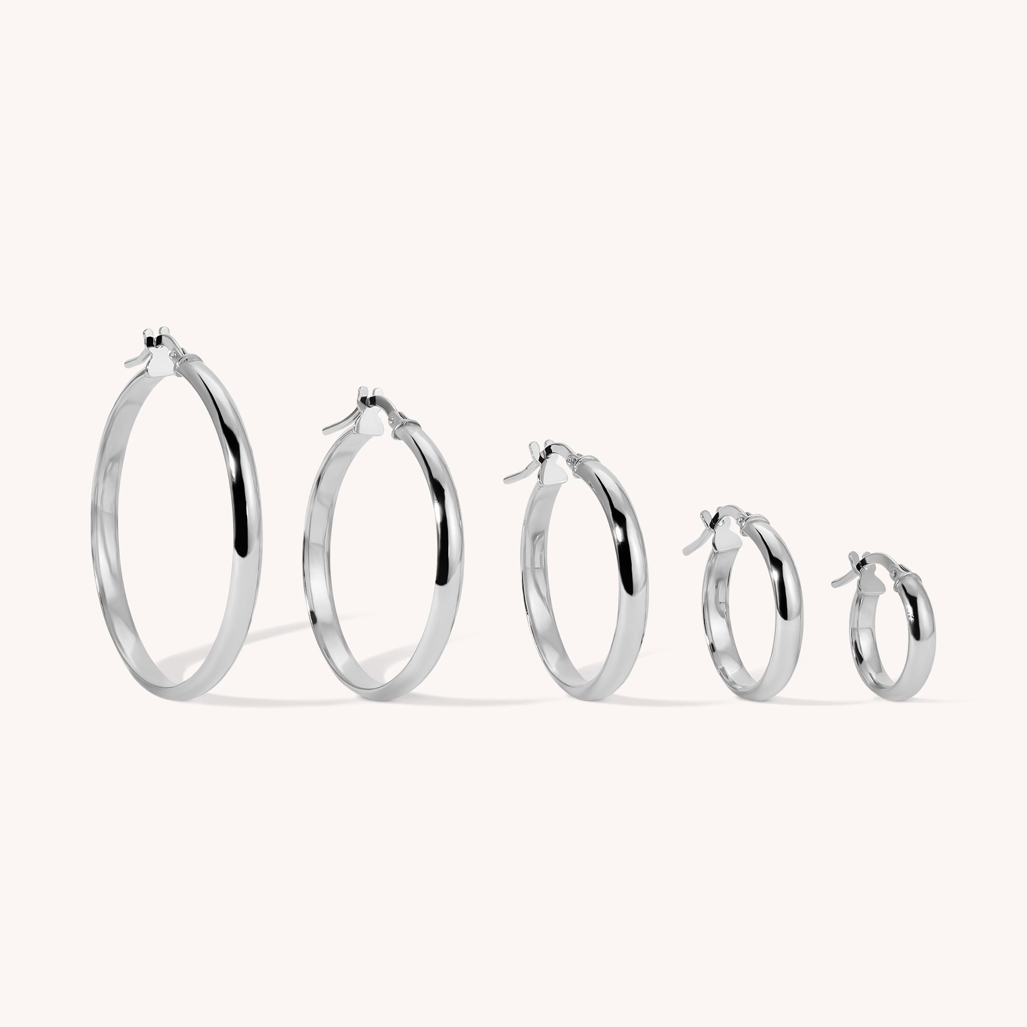 Thin Rounded Hoops