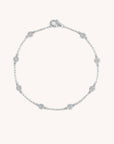 Dainty CZ Circle Bracelet