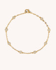 Dainty CZ Circle Bracelet