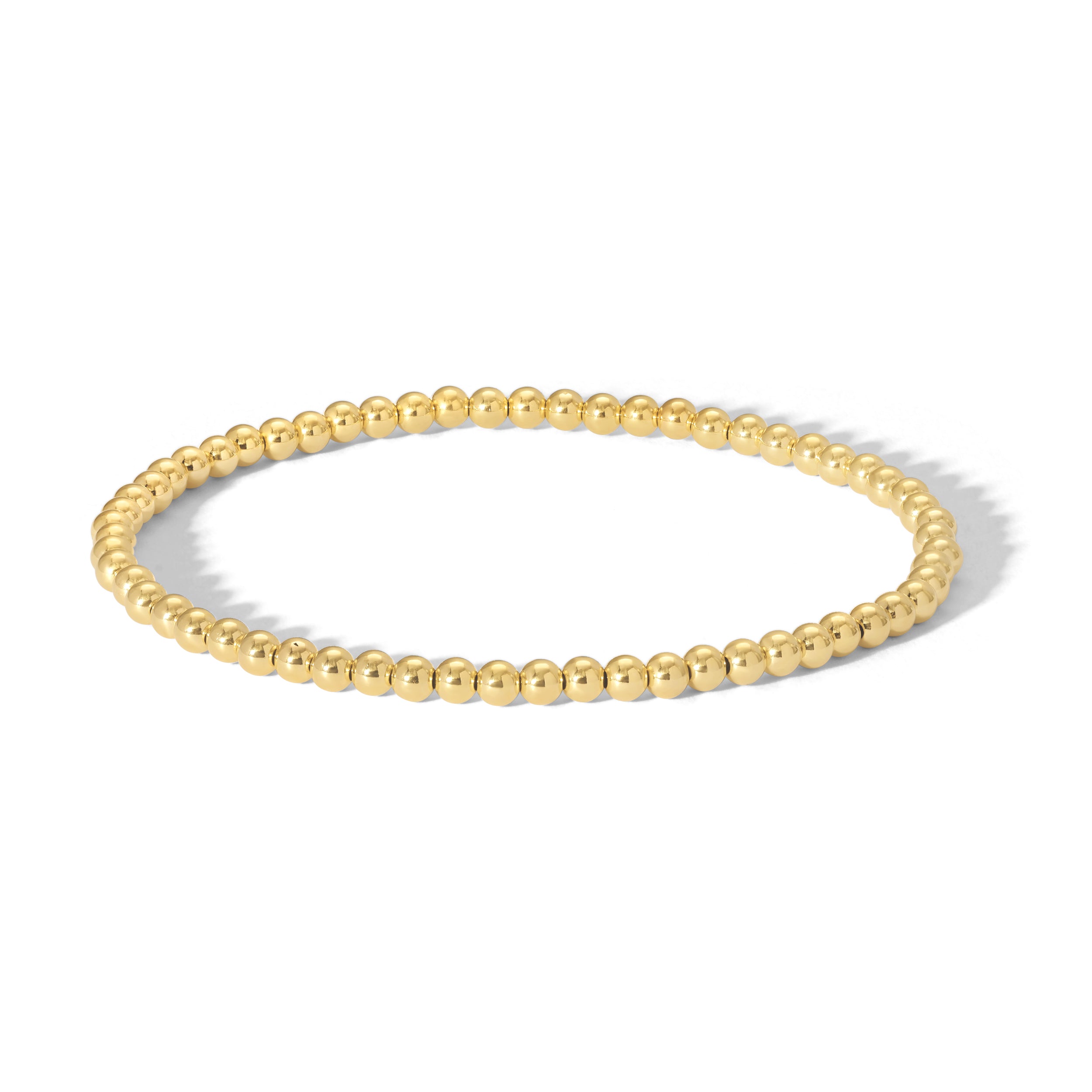 Plain Gold Filled Beaded Bracelets