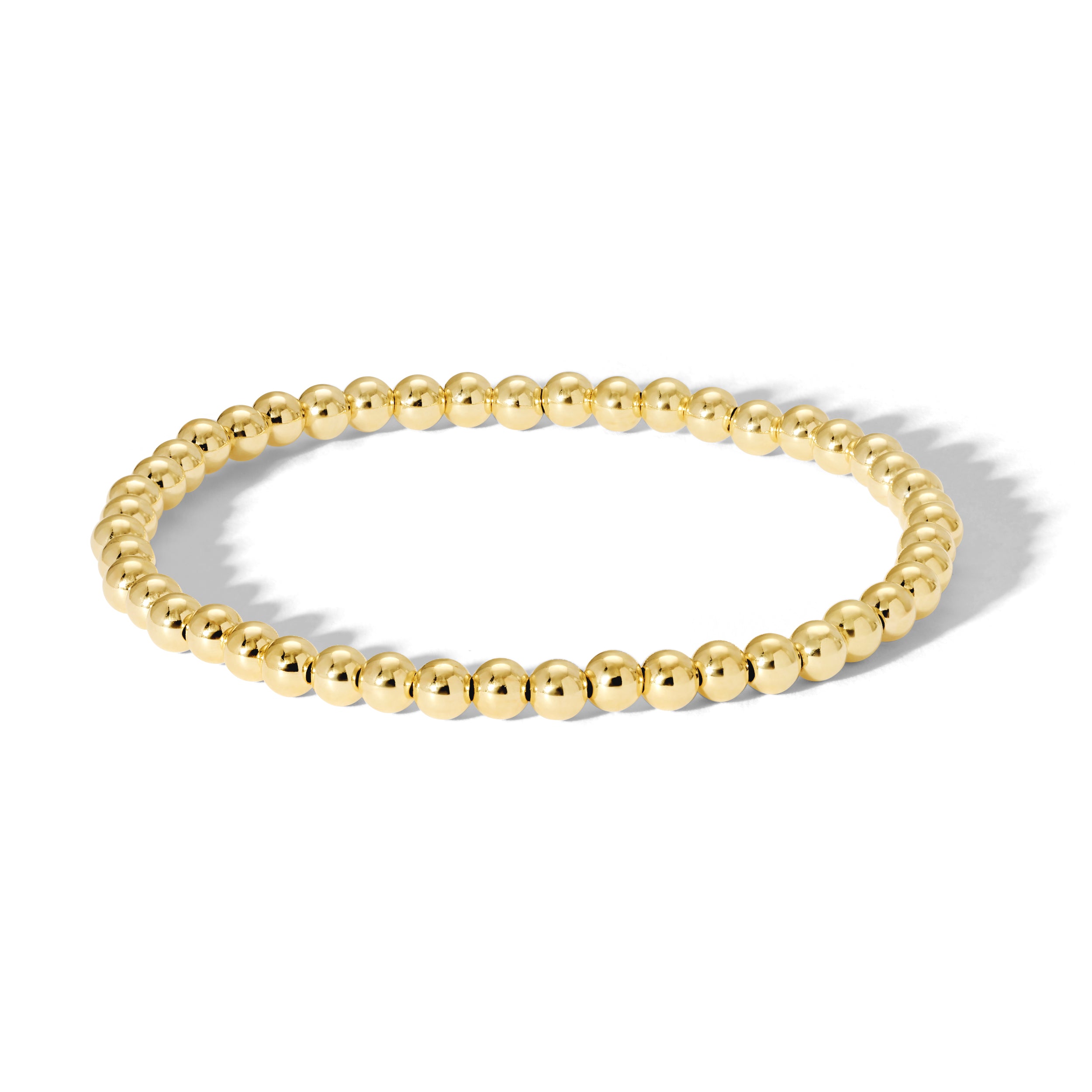 Plain Gold Filled Beaded Bracelets
