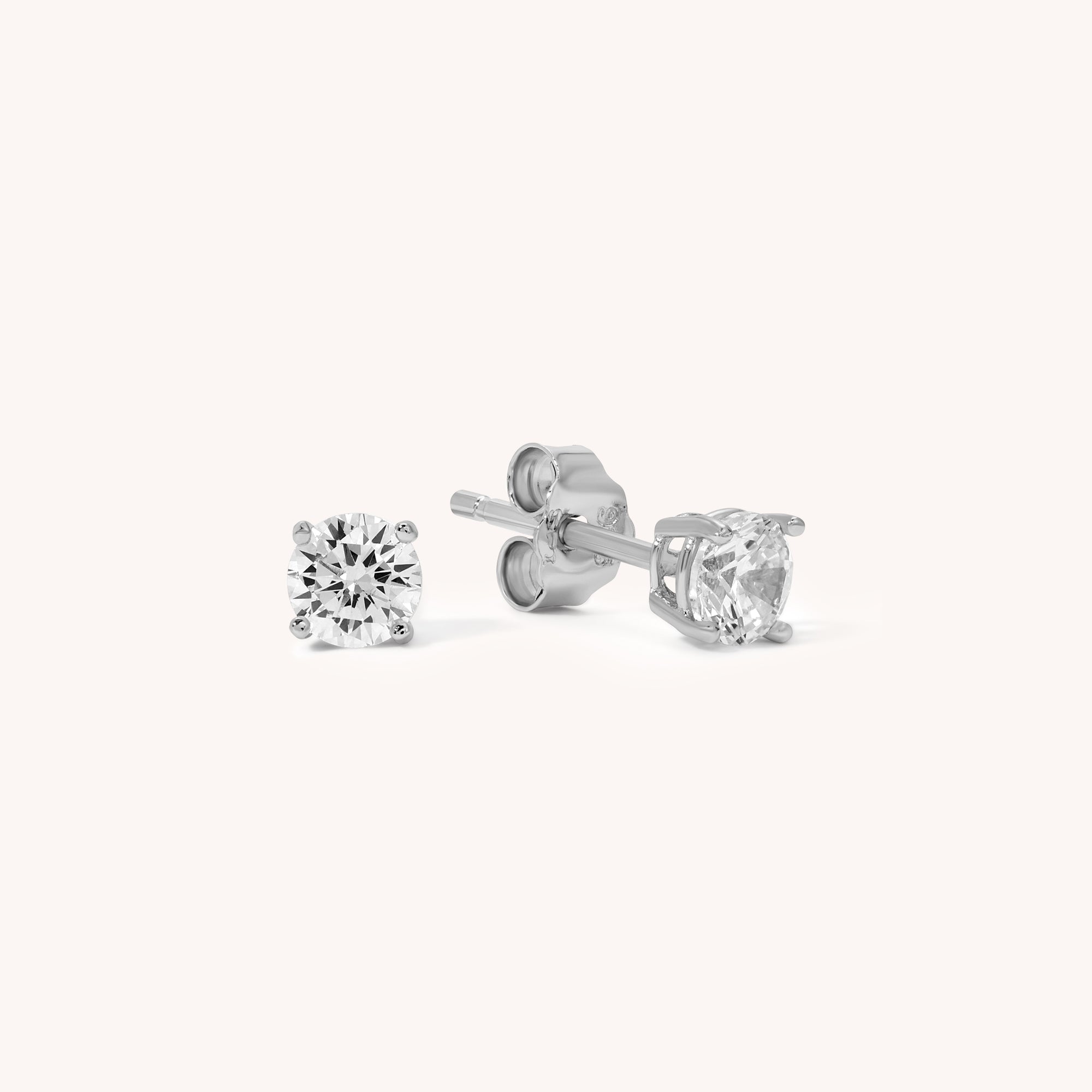 Round CZ Studs