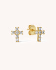 CZ Cross Studs