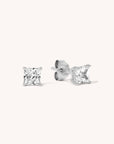 Square CZ Studs