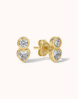 Circle Heart Studs