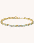 Aqua Tennis Bracelet