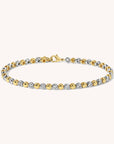 Two Tone Bezel Bracelet