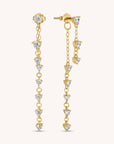 Dangle CZ Chandelier Studs