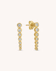 Graduated Bezel CZ Studs