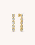 Elongated Mix Stone Studs