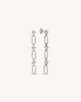 CZ Paperclip Earrings