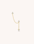 Flower Chain Drop Studs