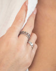 Stainless Steel Heart Cut Out Ring