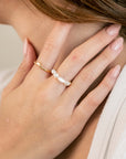 Stainless Steel Chevron Ring