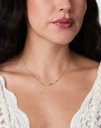 Paperclip CZ Dainty Necklace