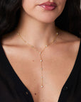 CZ Studded Lariat