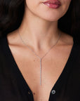 CZ Bezel Lariat
