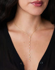 Teardrop CZ Lariat