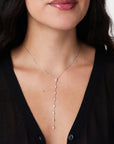 Teardrop CZ Lariat