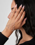 CZ Netted Hand Chain