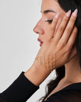 CZ Netted Hand Chain