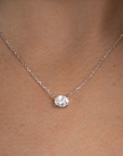 Sideways Oval Necklace