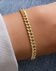 CZ Cuban Bracelet