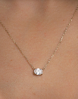 Sideways Oval Necklace